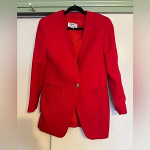 London Fog Women's Scarlet Blazer